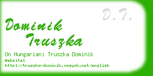 dominik truszka business card